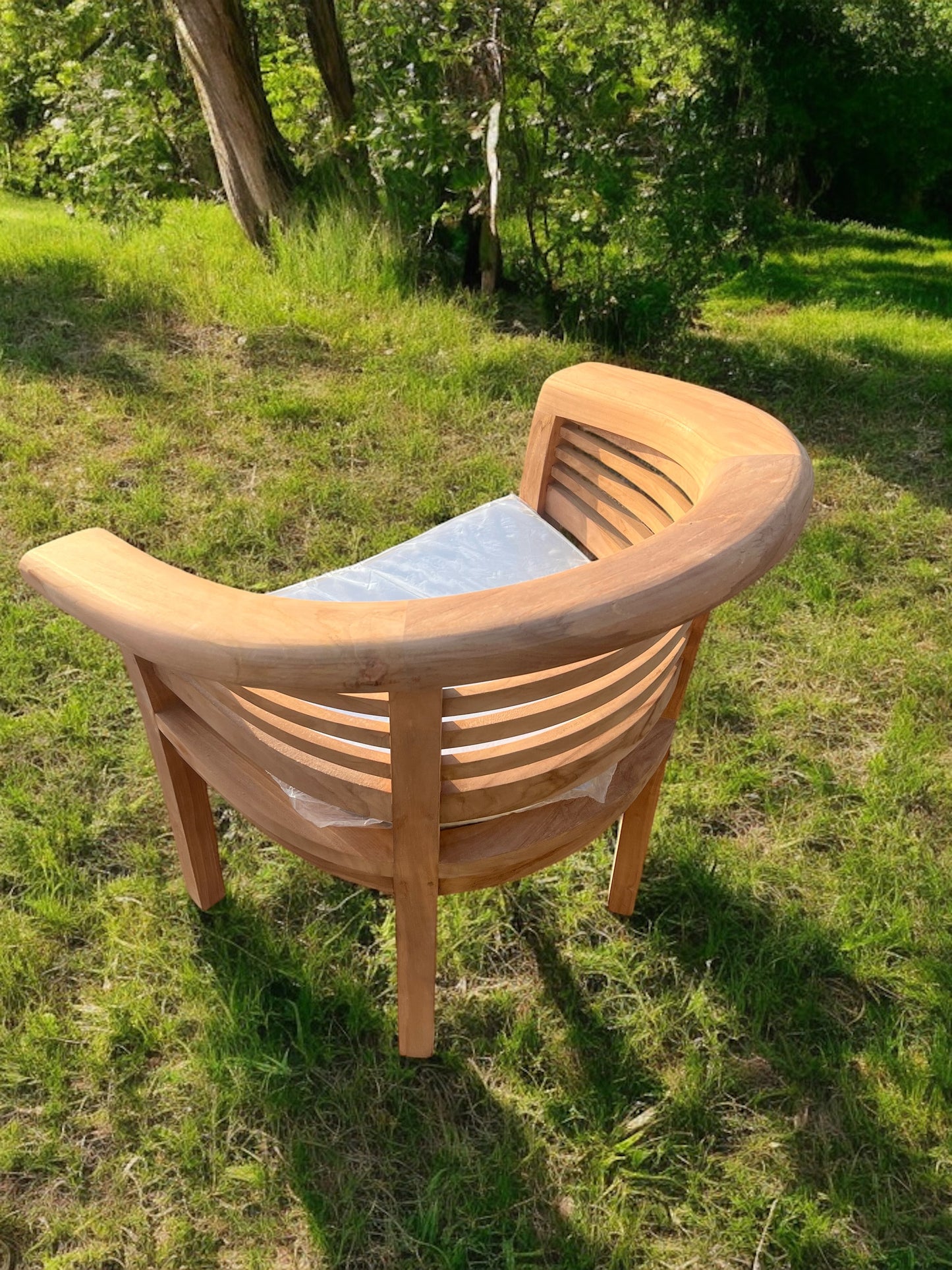 Perfect companion set! Two Teak Horizon Harmony Chairs Extra Thick (Deluxe)