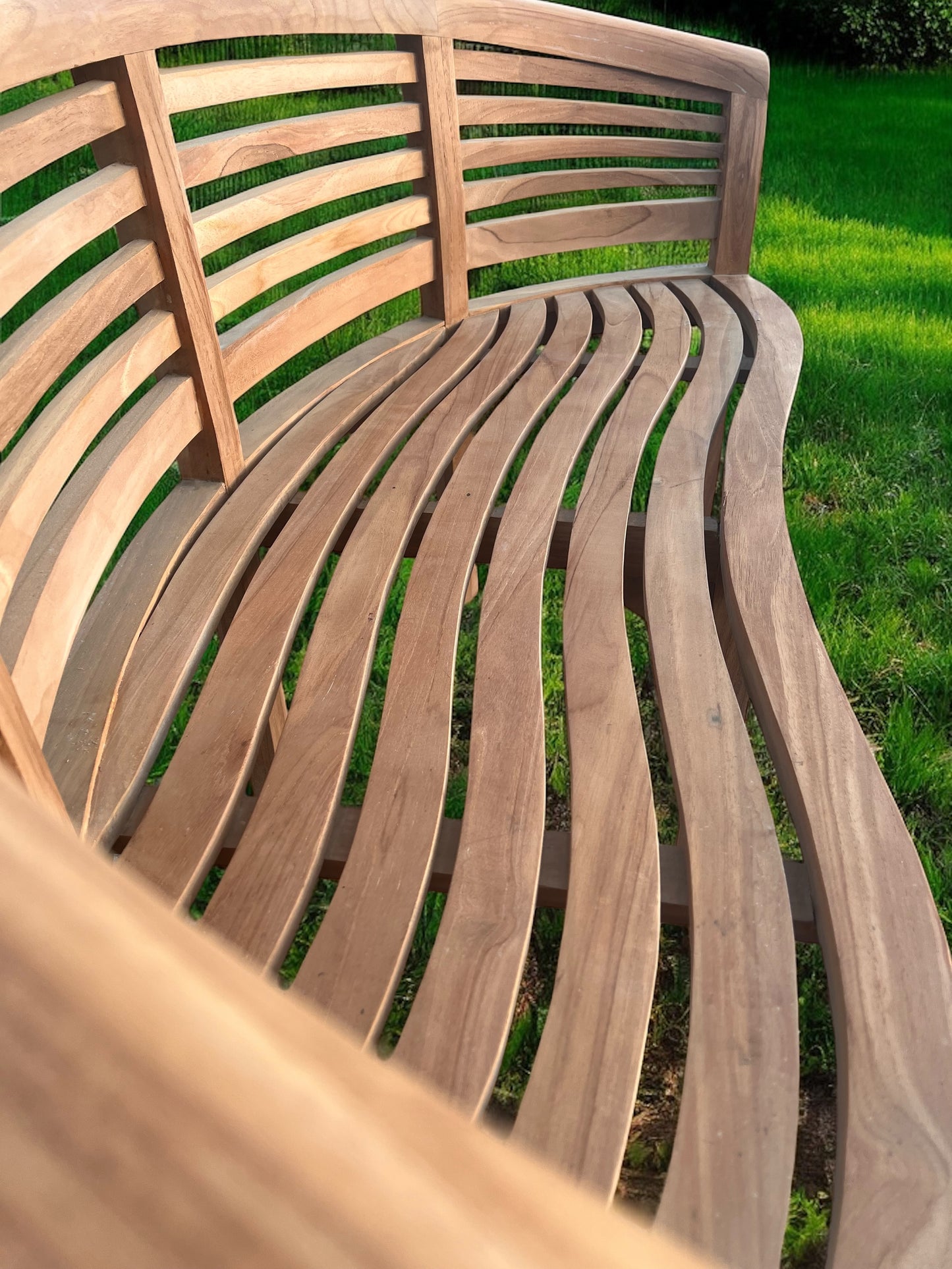 The Ultimate Teak Garden Bench Set Harmony Extra Thick (Deluxe) Horizon