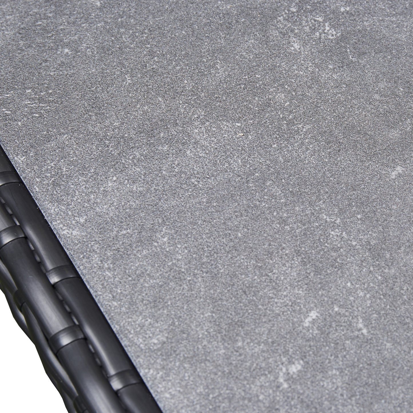 Arcadia Deluxe Rattan Firepit Corner Garden Set - Black