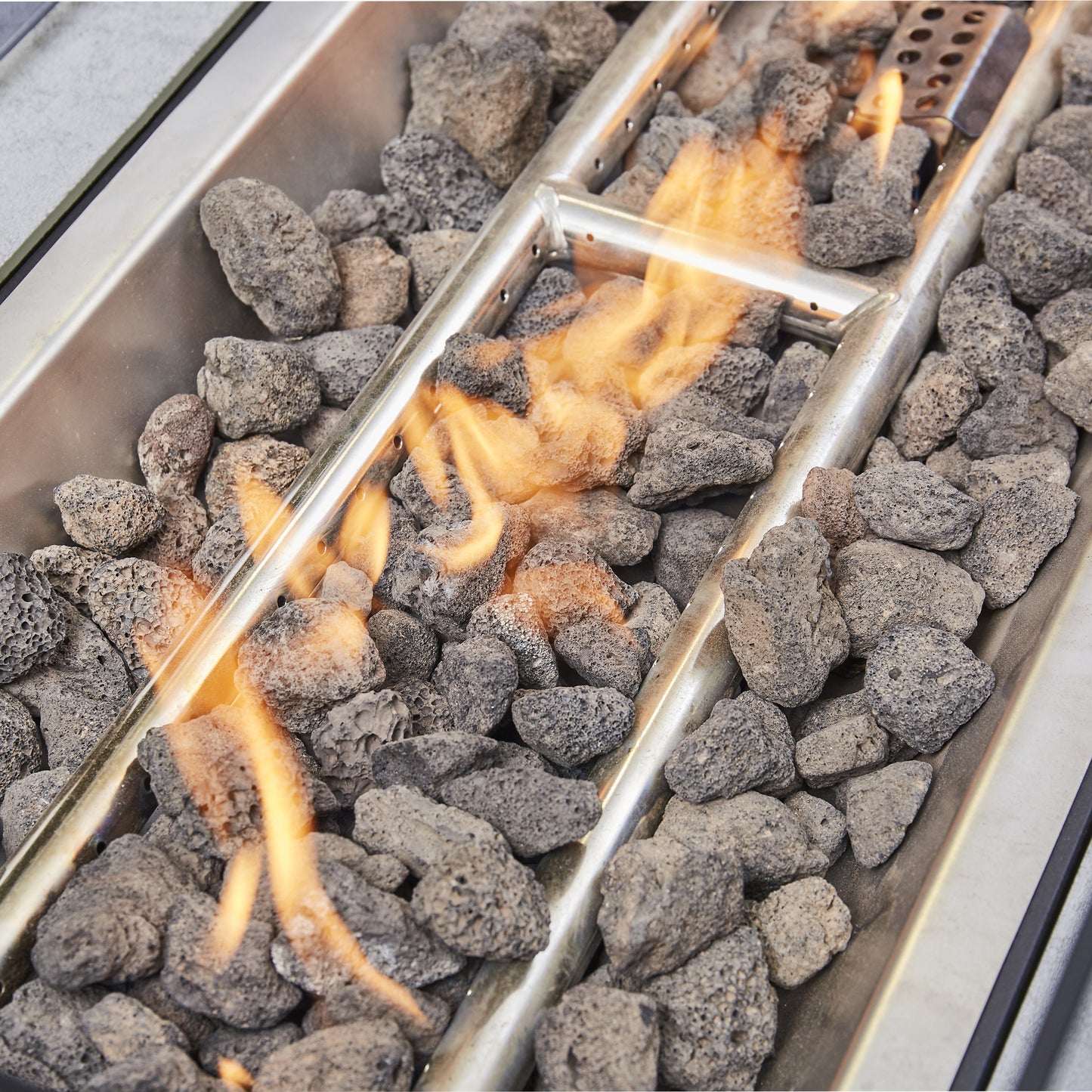 Arcadia Deluxe Rattan Firepit Corner Garden Set - Beige