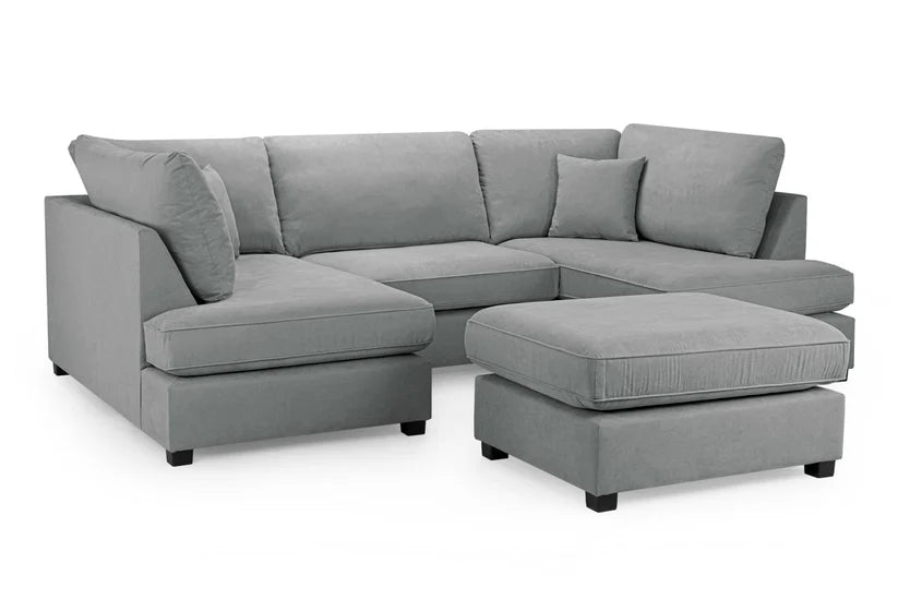 Chesbee Sofa U Shape Corner Sofa – Stylish Grey Comfort Seating