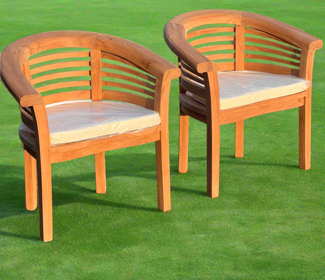 Teak Harmony Garden Chair Horizon Single Extra Thick (Deluxe)