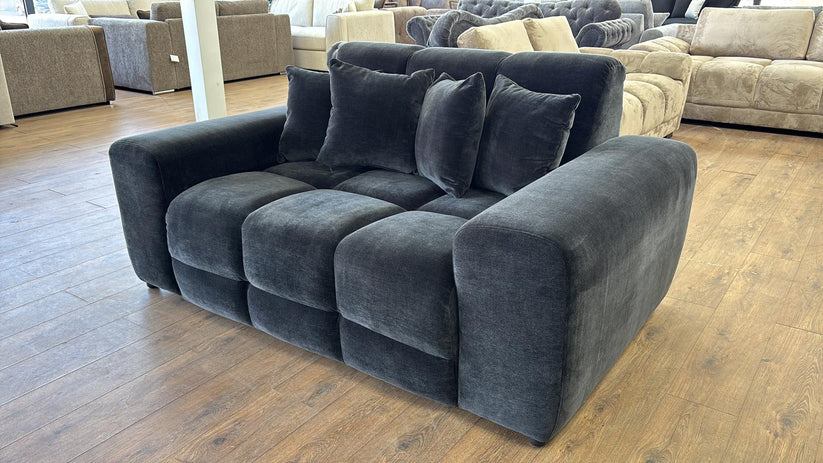 Loofie 2 Seater Sofa – Stylish Black Comfort Seating