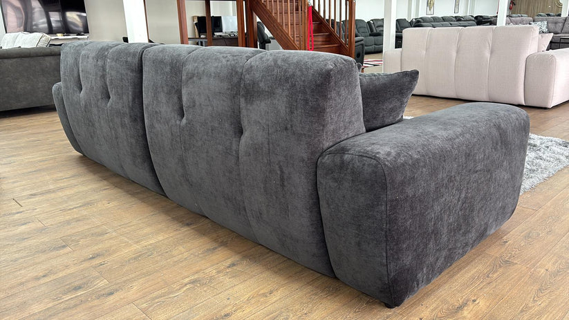Loofie 3-4 Seater Sofa – Stylish Black Comfort Seating