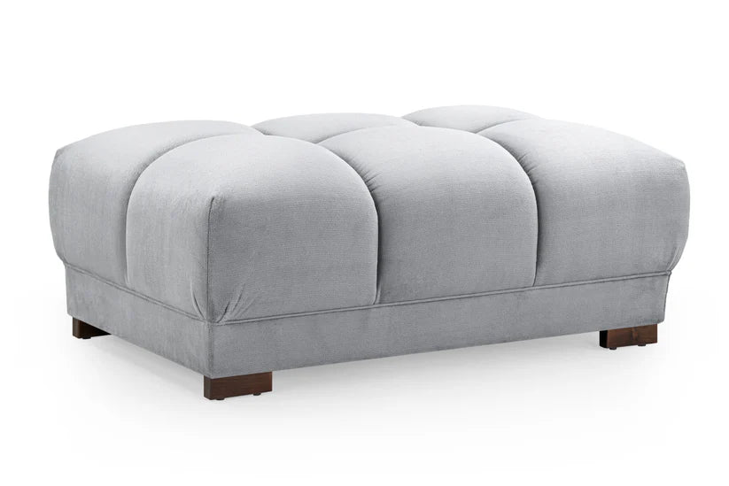 Osla Sofa Grey Footstool Stylish Cream Comfort Seating
