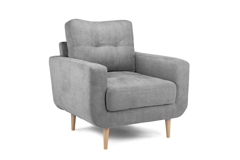 Vera 1 Seater Sofa Armchair – Stylish Grey Comfort Seating