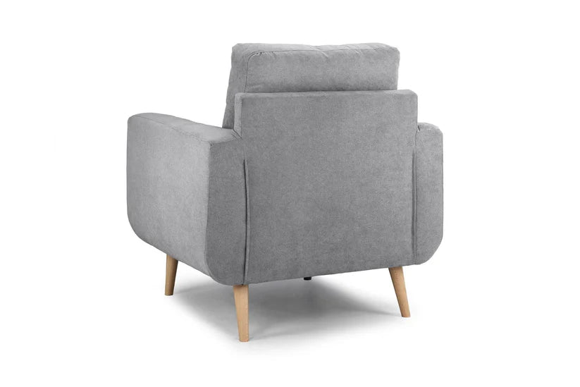 Vera 1 Seater Sofa Armchair – Stylish Grey Comfort Seating