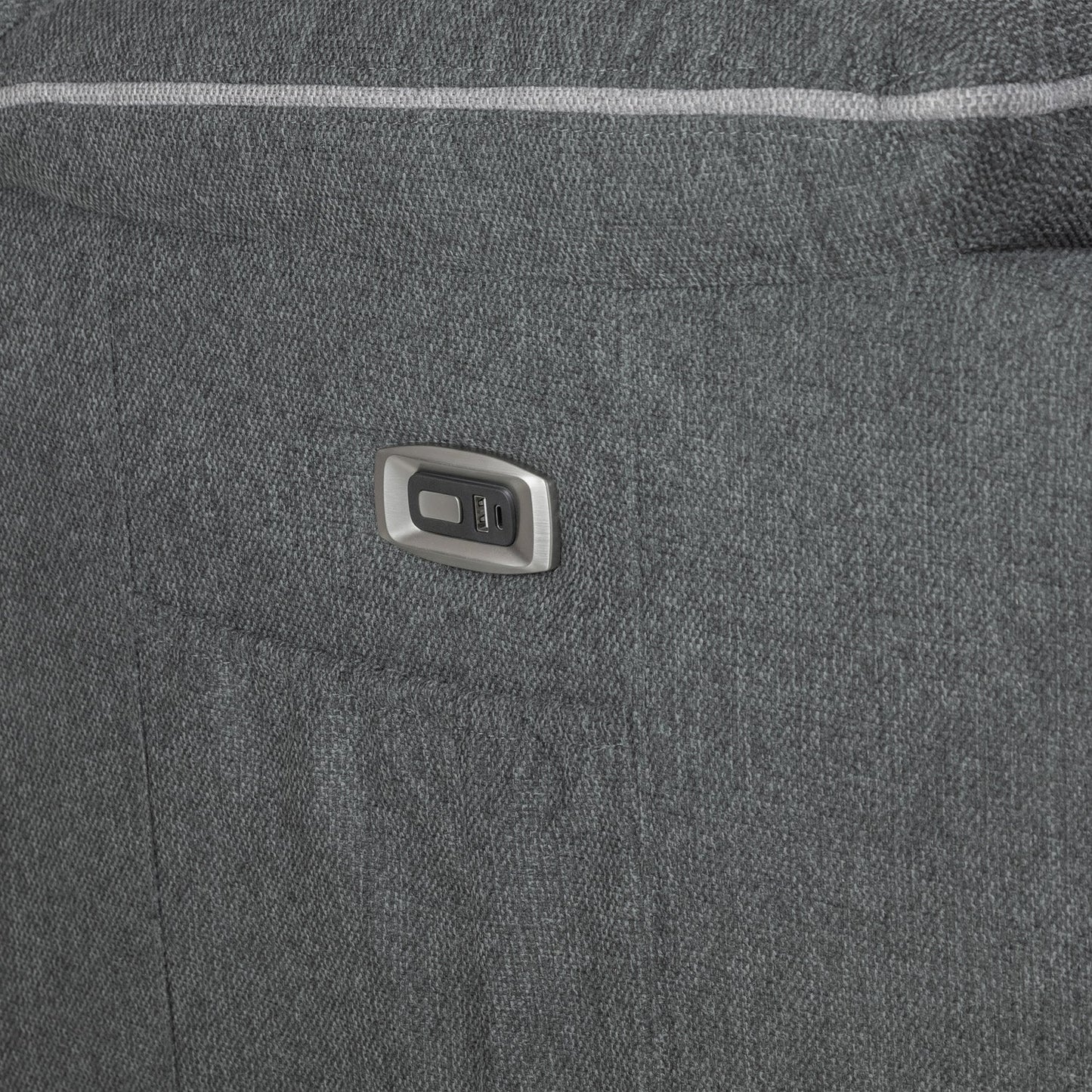 Flint 1 Seater Electric Recliner Armchair Sofa – Stylish Graphite Grey Fabric Comfort Seating