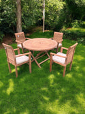 Foldable Teak Dining Table Sets