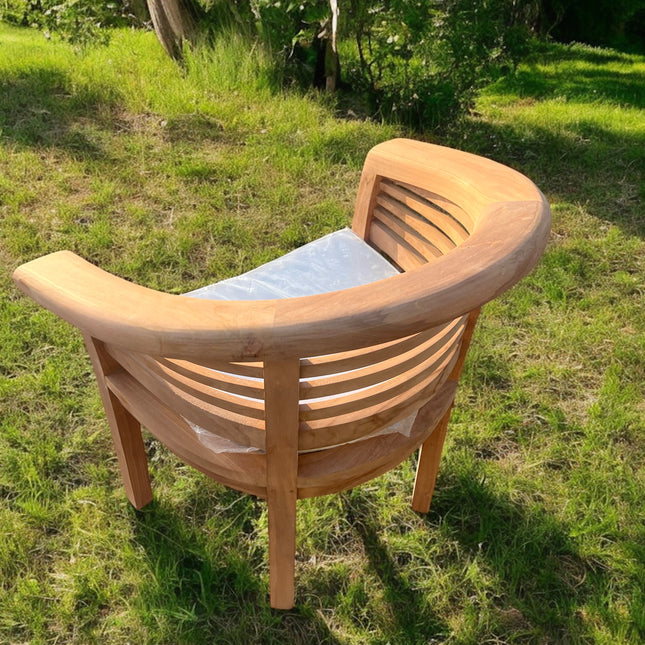 Perfect companion set! Two Teak Horizon Harmony Chairs Extra Thick (Deluxe)