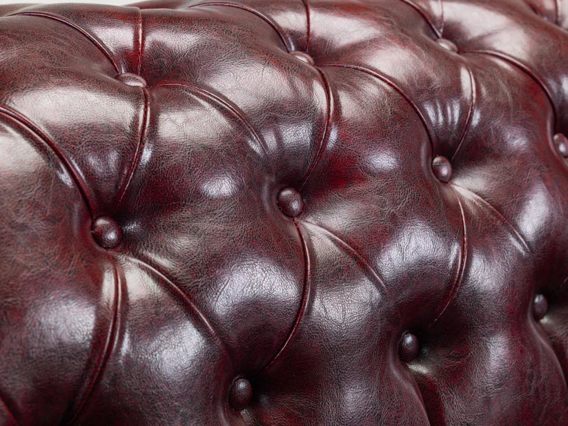 Chesterfield Sofa Red 3 Seater
