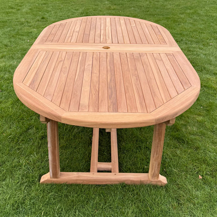 Teak Deluxe Garden Table 200cm - 300cm Dining Table 4CM Thick