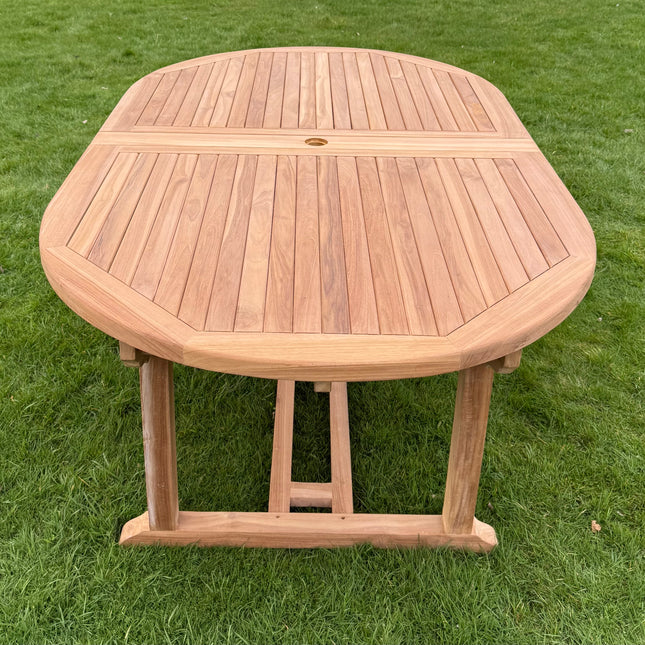 Teak Deluxe Garden Table 200cm - 300cm Dining Table 4CM Thick