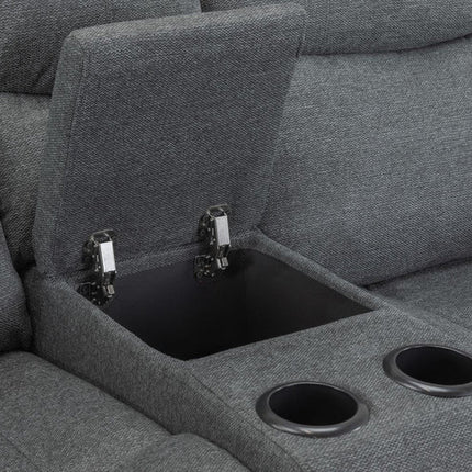 Flint 3+2 Seater Electric Recliner Sofa Set – Stylish Graphite Fabric Comfort Seating