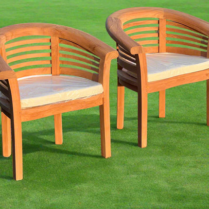 The Ultimate Teak Garden Bench Set Harmony Extra Thick (Deluxe) Horizon