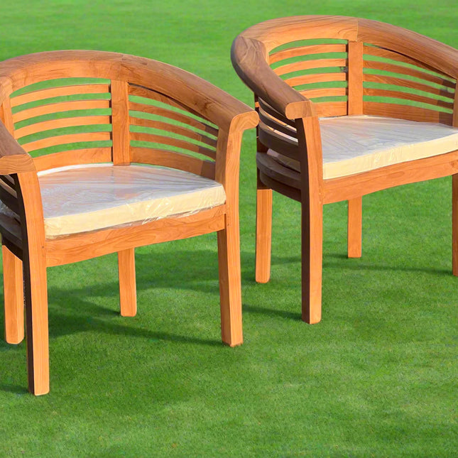 The Ultimate Teak Garden Bench Set Harmony Extra Thick (Deluxe) Horizon