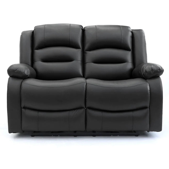 Lumo 2 Seater Electric Recliner Sofa – Stylish Black Leather Comfort Seating