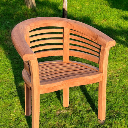 Perfect companion set! Two Teak Horizon Harmony Chairs Extra Thick (Deluxe)