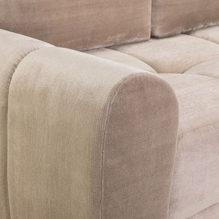 Osla Sofa L Shape Sofa Bed Corner – Stylish Mocha Comfort Seating