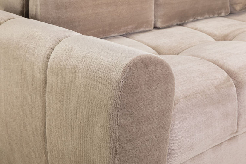 Osla Sofa L Shape Corner – Stylish Mocha Comfort Seating