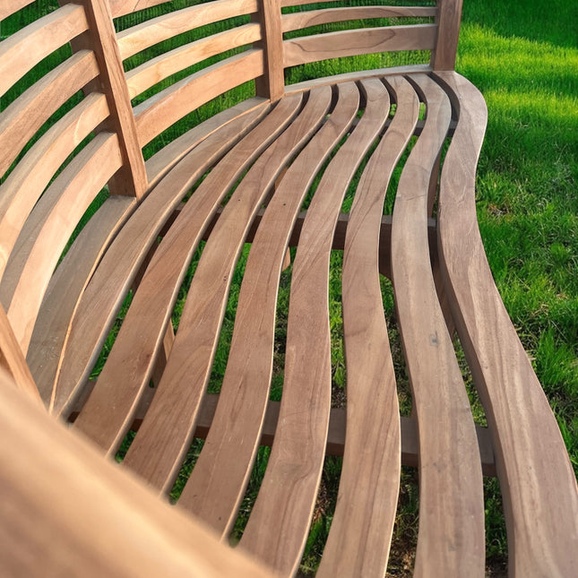 The Ultimate Teak Garden Bench Set Harmony Extra Thick (Deluxe) Horizon