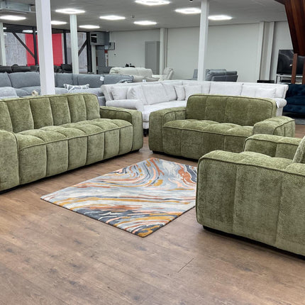 Palvero 3 & 2 Seater Sofa Set – Stylish Green Comfort Seating