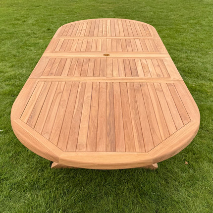 Teak Deluxe Garden Table 200cm - 300cm Dining Table 4CM Thick