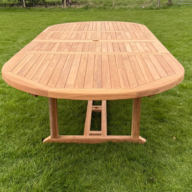 Teak Deluxe Garden Table 200cm - 300cm Dining Table 4CM Thick