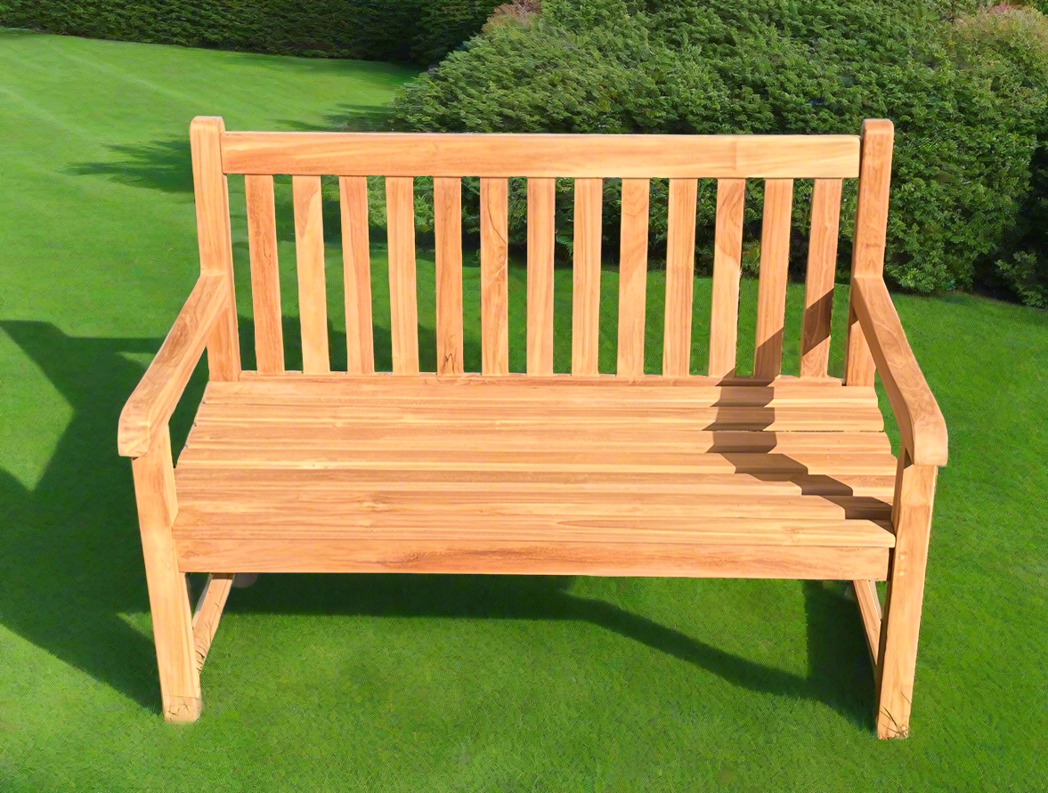 Kingston Teak Park Bench 120cm