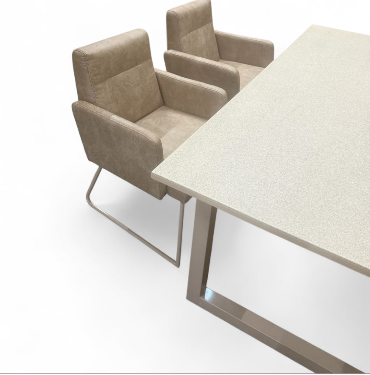 Beige Indoor Dining Table and 4 Chairs Set – Modern 5-Piece Dining Furniture | RK Garden Furniture