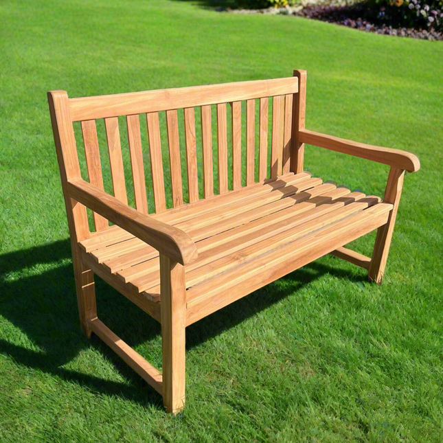 Kingston Teak Park Bench 120cm