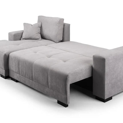 Nest Sofa Bed L Shape Corner – Stylish Grey Comfort Seating (Right Hand)