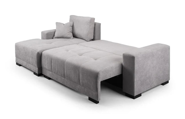 Nest Sofa Bed L Shape Corner – Stylish Grey Comfort Seating (Right Hand)