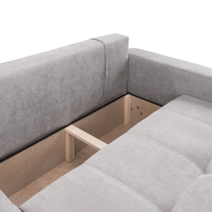 Nest Sofa Bed L Shape Corner – Stylish Grey Comfort Seating (Left Hand)