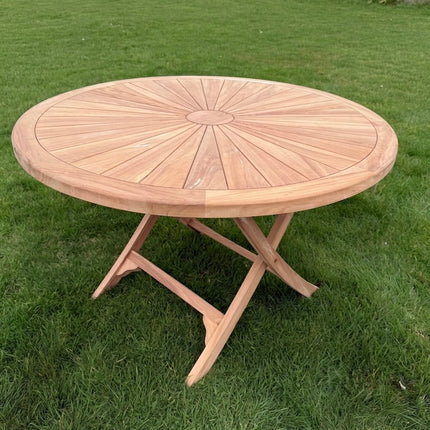 Teak Foldable Dining Table 120cm