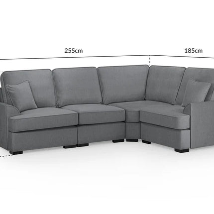 Ease Sofa L Shape Corner – Stylish Grey Comfort Seating