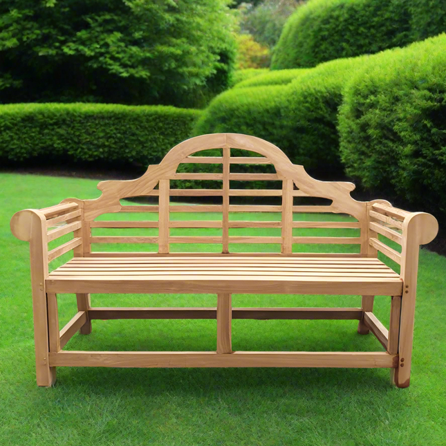 Teak Lutyen Bench 3 Seater Garden