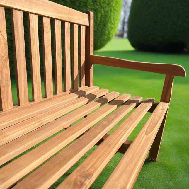 Kingston Teak Park Bench 120cm