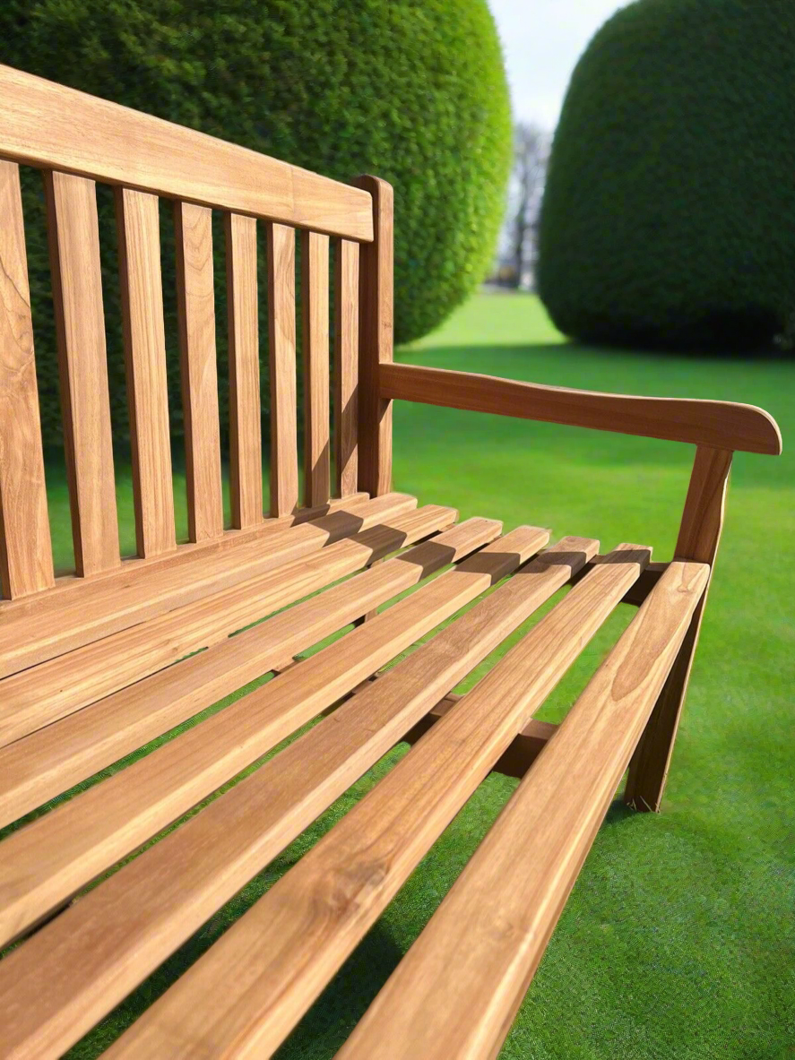 Kingston Teak Park Bench 120cm