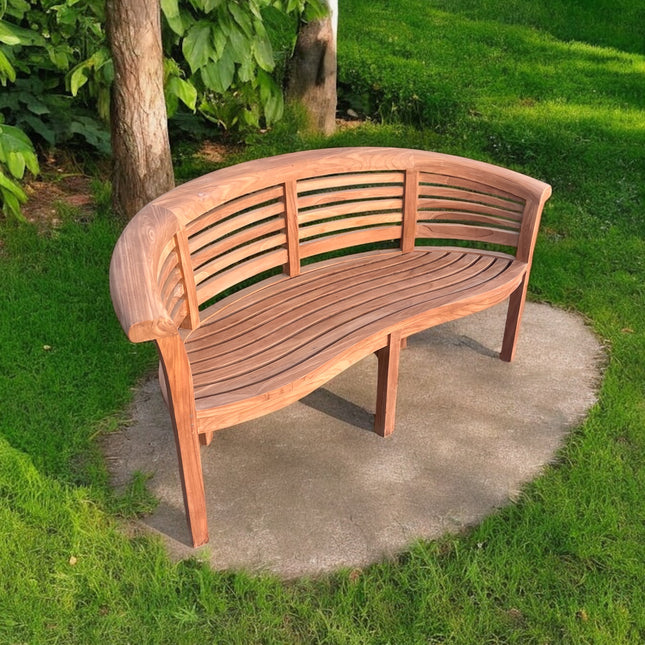 The Ultimate Teak Garden Bench Set Harmony Extra Thick (Deluxe) Horizon
