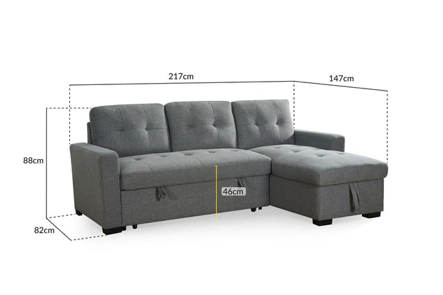 Arlo Sofa Bed – Modern 2-in-1 Corner Sofa Bed for Stylish Living | RK Garden Furniture