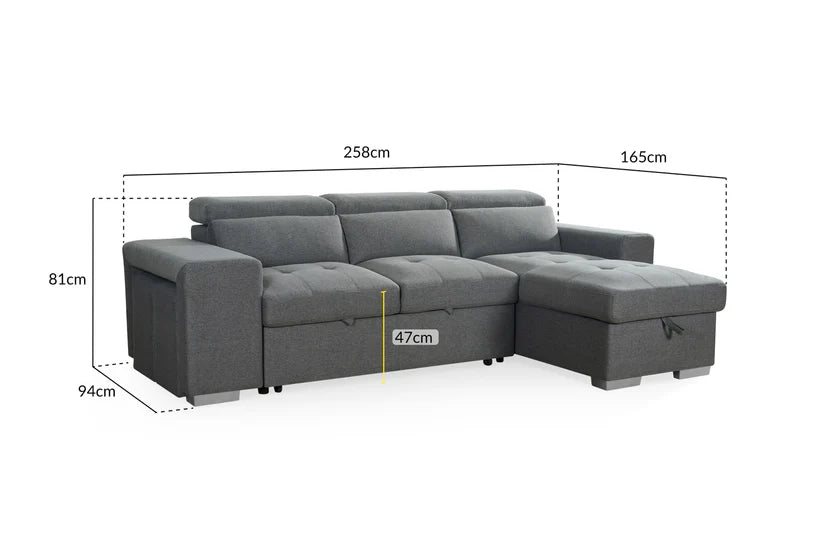 Aveline Sofa Bed – Modern 2-in-1 Corner Sofa Bed for Stylish Living | RK Garden Furniture