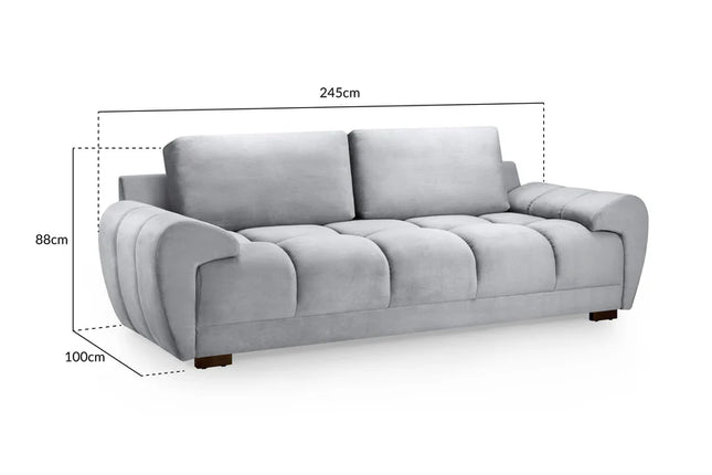 Osla 3 Seater Sofa – Stylish Grey Comfort Seating