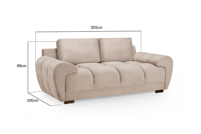 Osla 2 Seater Sofa – Stylish Mocha Comfort Seating