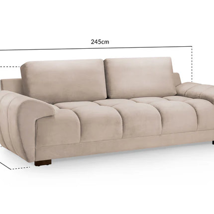 Osla 3 Seater Sofa – Stylish Mocha Comfort Seating