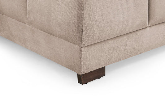 Osla Sofa Mocha Footstool Stylish Cream Comfort Seating