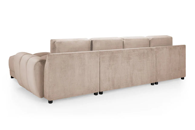 Osla Sofa U Shape Corner – Stylish Mocha Comfort Seating
