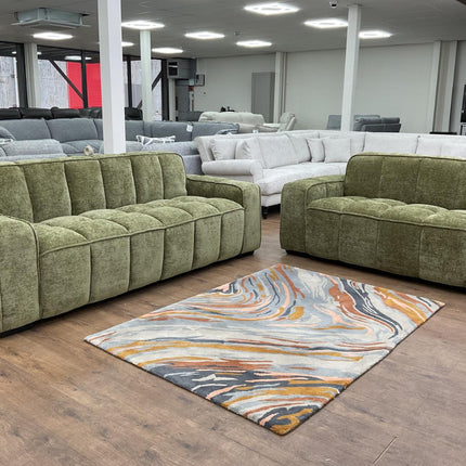 Palvero 3 & 2 Seater Sofa Set – Stylish Green Comfort Seating
