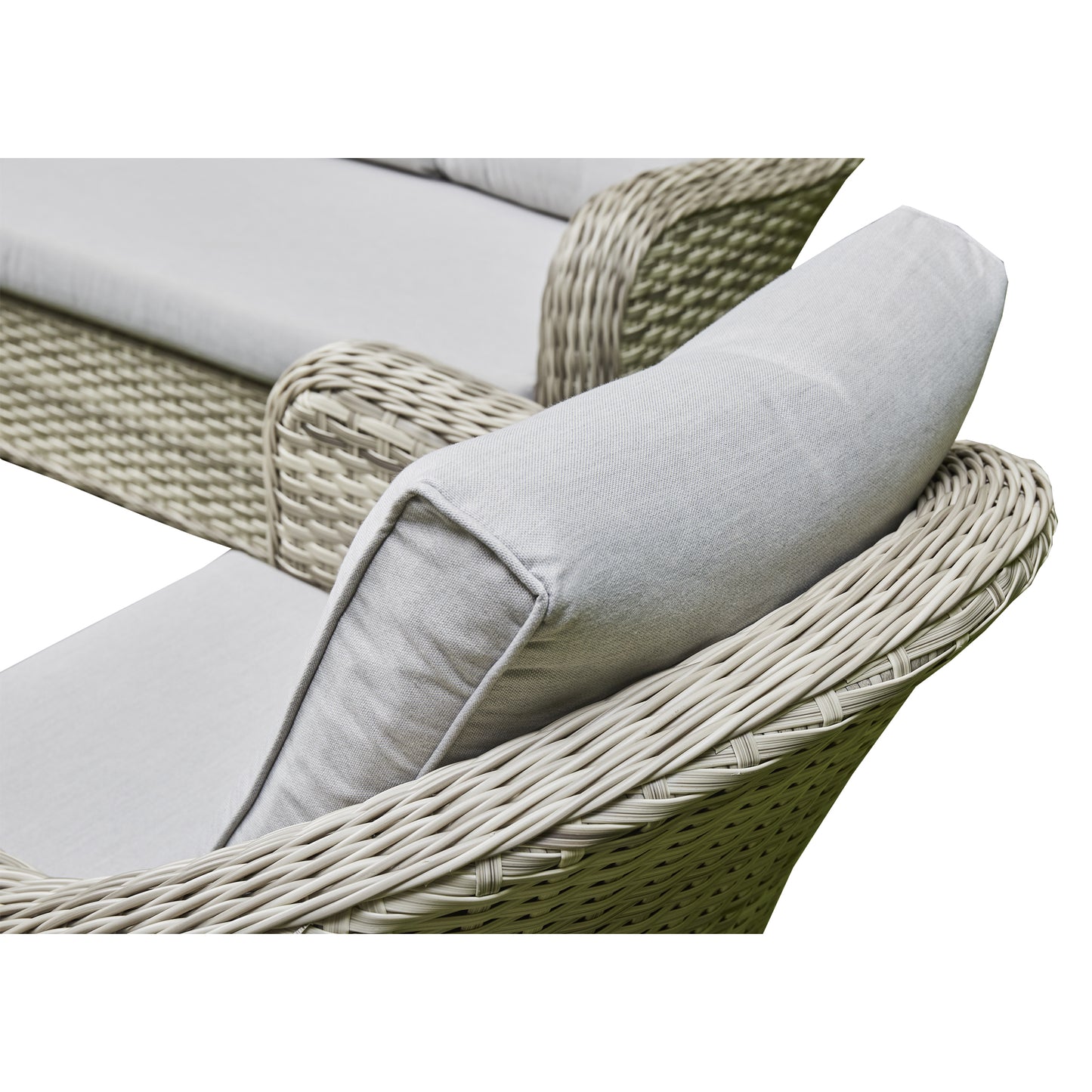 Crescent Deluxe Rattan Lounge Garden Set With Coffee Table