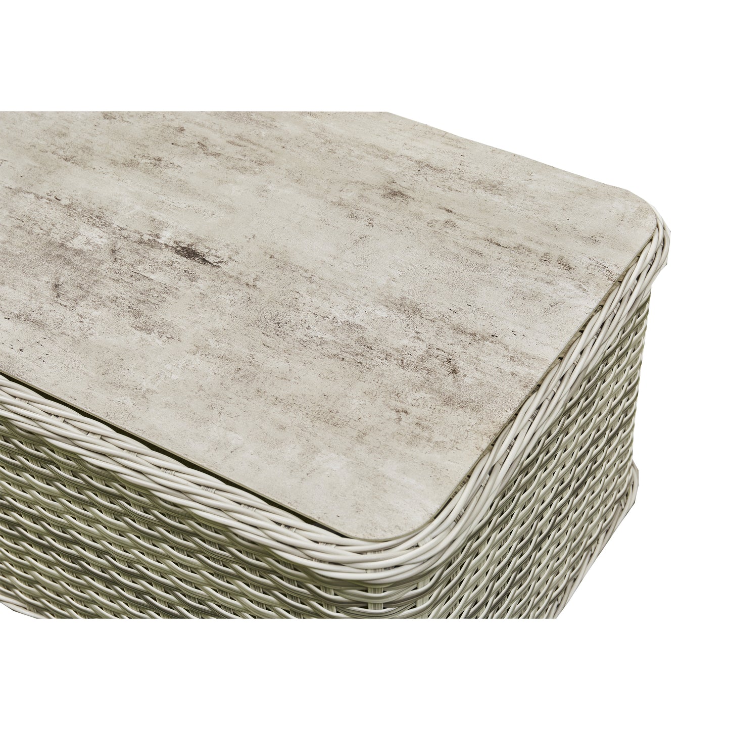 Crescent Deluxe Rattan Lounge Garden Set With Coffee Table